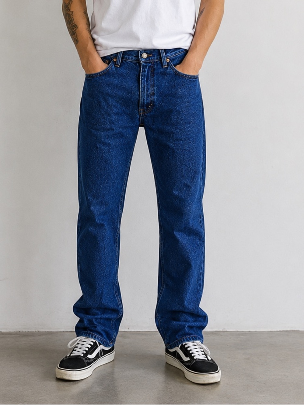 Wrangler Men's 30x32 Regular Fit Blue Jeans Workwear 96501MR Tough Classic Denim